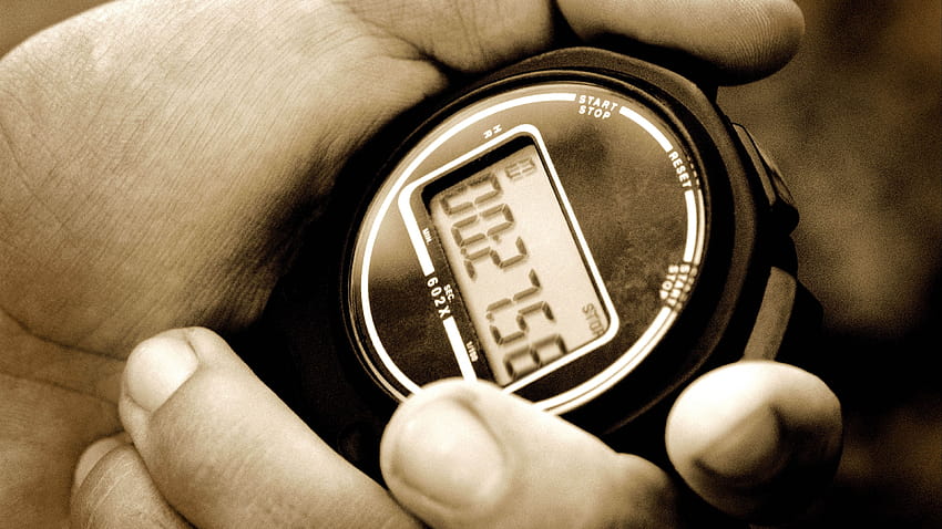 stopwatch, hands, black and white, start black and white, Hands, stopwatch HD wallpaper
