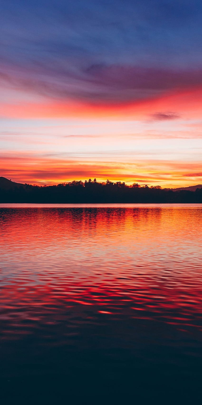 Lake, sunset, horizon, beautiful, 1080x2160, lake cascade sunset HD phone wallpaper
