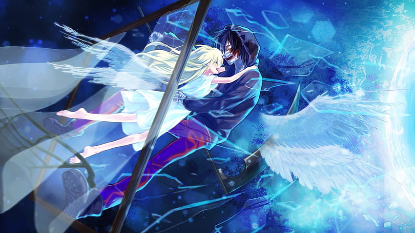 anime, rachel gardner and zack, couple, , background, 554a9c HD wallpaper