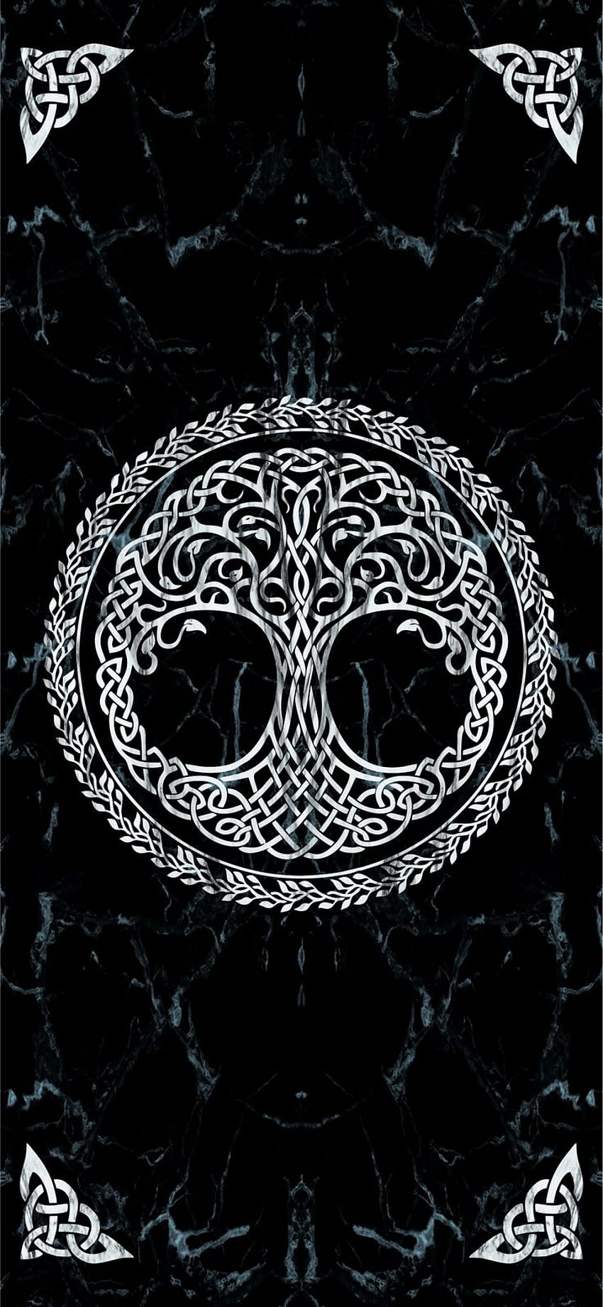 Yggdrasil, norse runes HD phone wallpaper