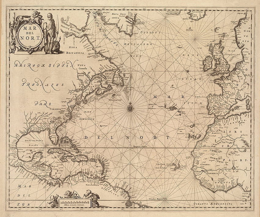 Sea Chart Old Nautical Map 120, 해양 지도 HD 월페이퍼