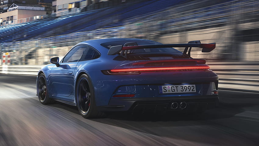 2022 Porsche 911 GT3 е почти състезателна кола, porsche 2022 HD тапет