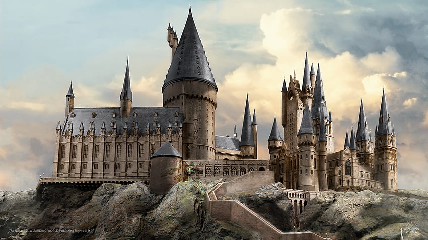 Probieren Sie unsere neuen Hintergründe für Videoanrufe im Harry-Potter-Stil aus, die Zaubererwelt HD-Hintergrundbild