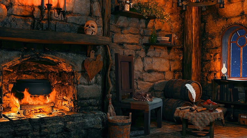 Deep sleep in a cozy winter space, cozy fireplace HD wallpaper | Pxfuel