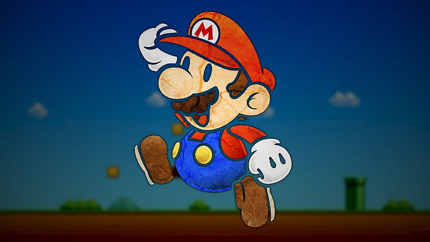 Super Mario Paper Mario video games digital art in 2021, nintendo 2021 HD wallpaper
