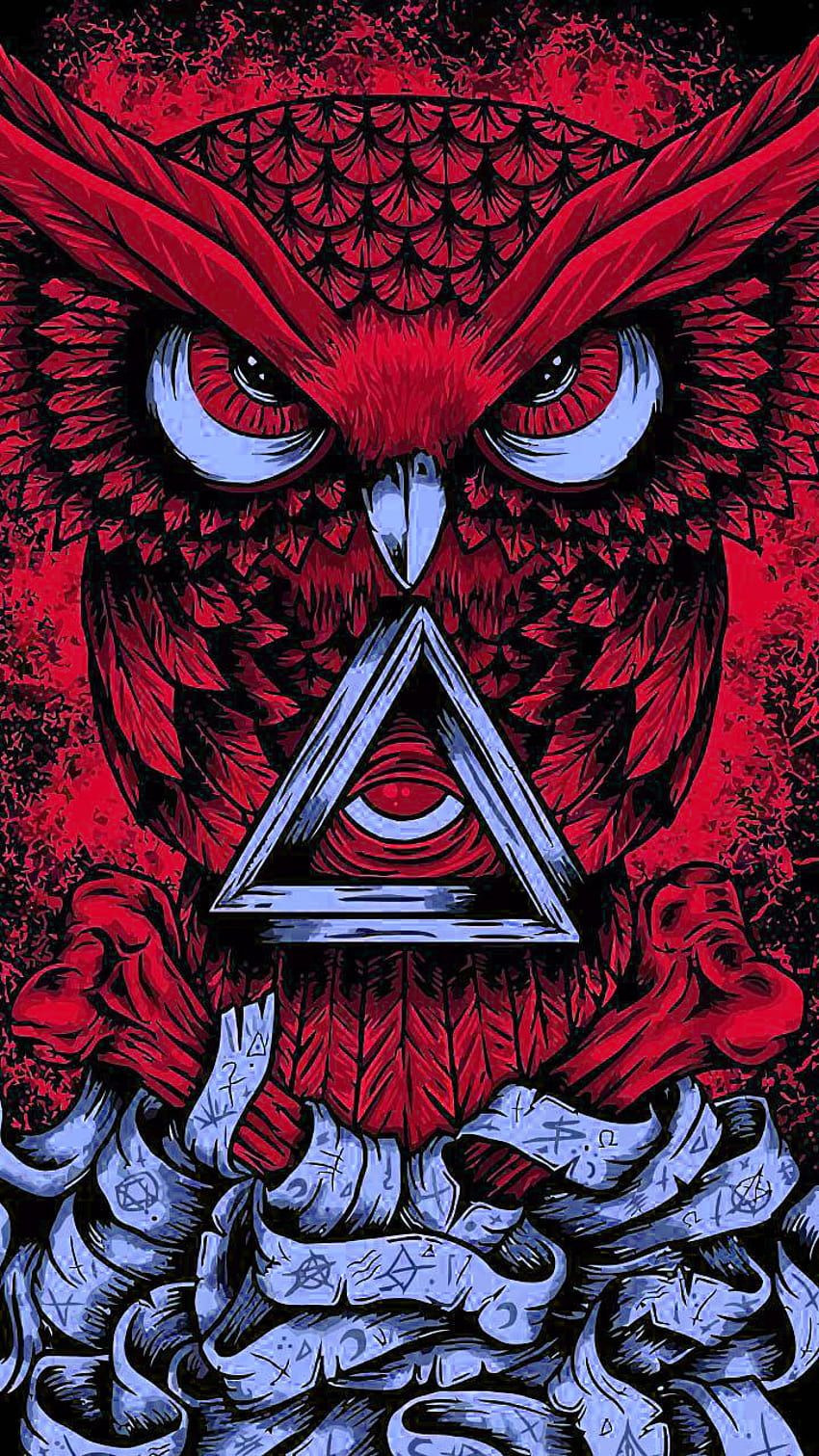 Red Owl – Crazy Skins, mighty owl HD phone wallpaper