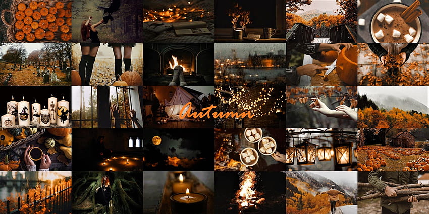 Laptop Aesthetic Fall posted by John Simpson, autumn mood board HD wallpaper