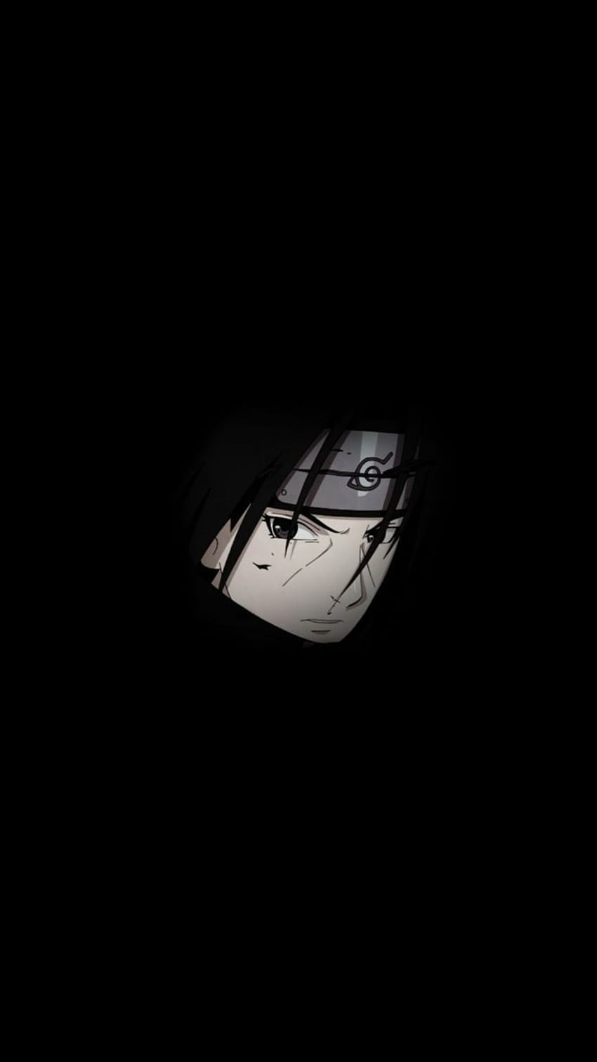 Itachi Uchiha schwarzes Naruto Shippuden, dunkles Naruto-Telefon HD-Handy-Hintergrundbild