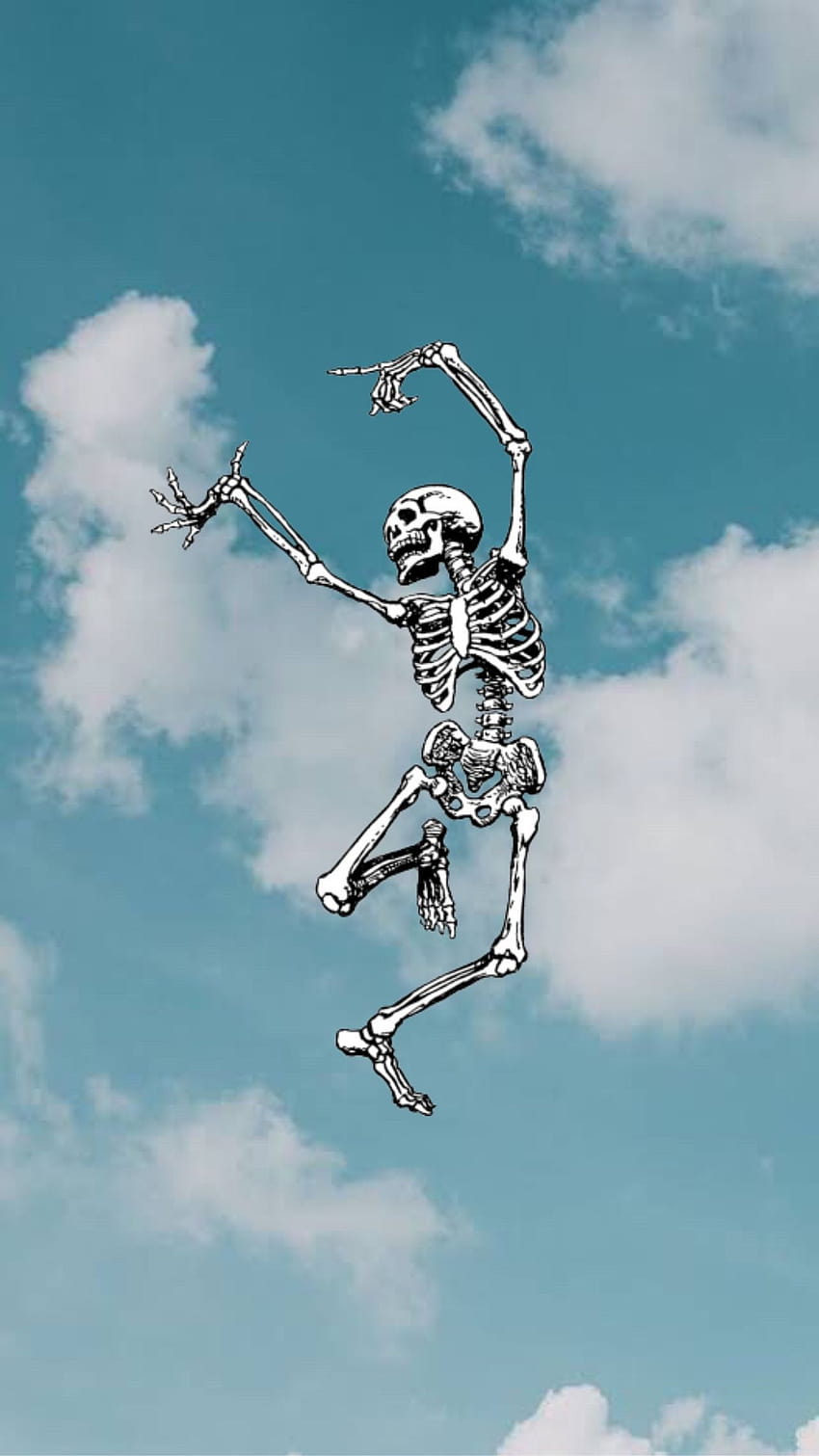 Dancing Skeleton backgrounds, halloween skeleton HD phone wallpaper