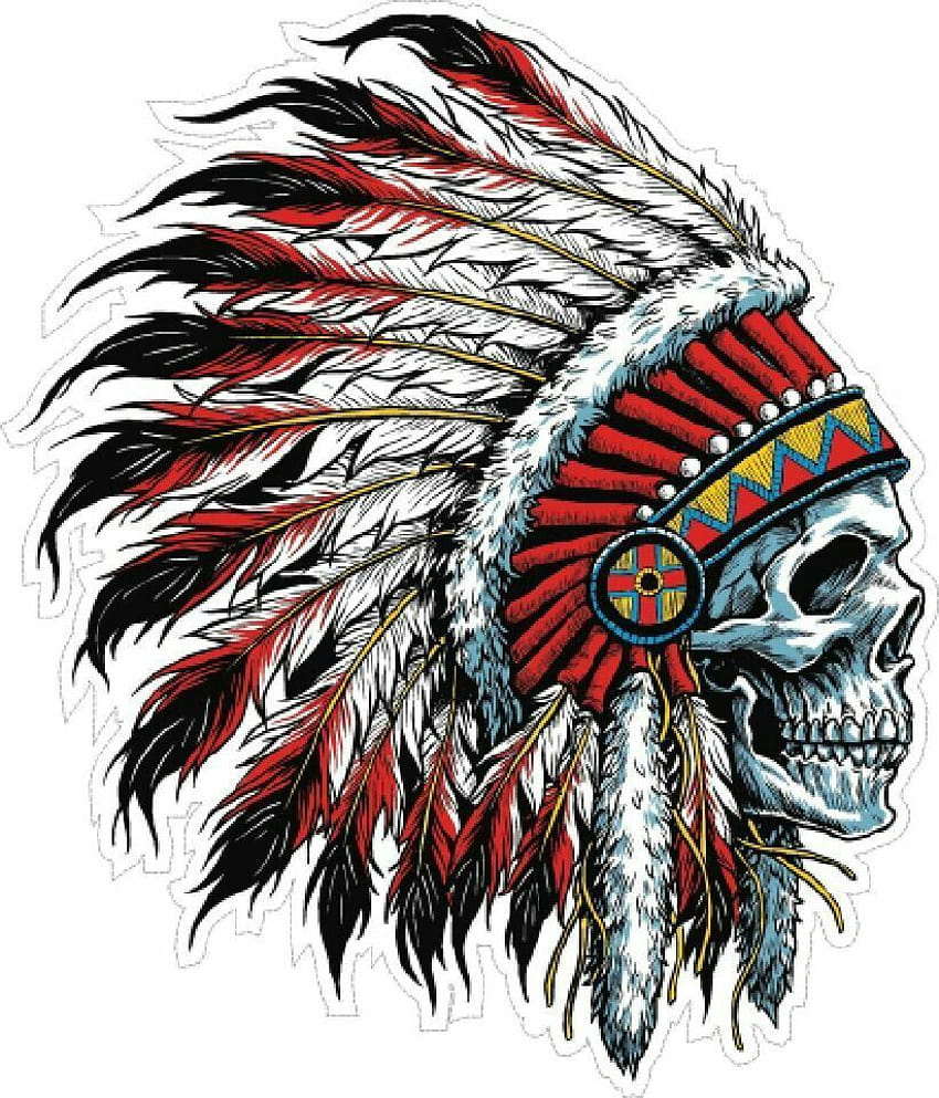 Apache-Schädel-Kunst, Apache-Logo HD-Handy-Hintergrundbild