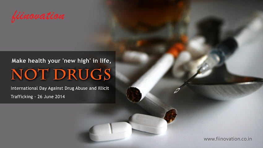 Internationaler Tag gegen Drogenmissbrauch und illegalen Handel HD-Hintergrundbild
