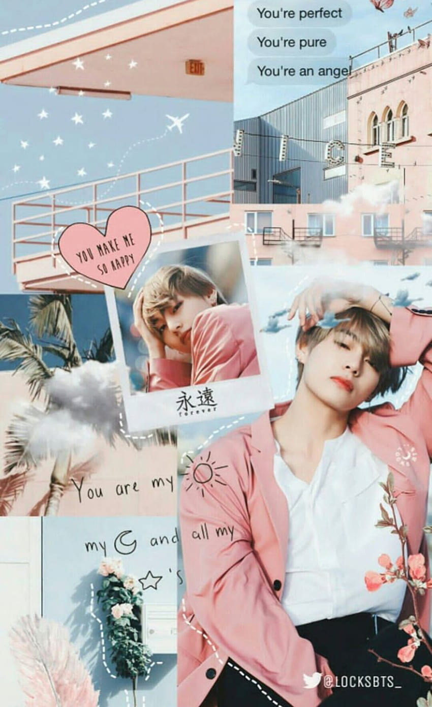 Collage, grunge, backgrounds, kim taehyung aesthetic HD phone wallpaper |  Pxfuel