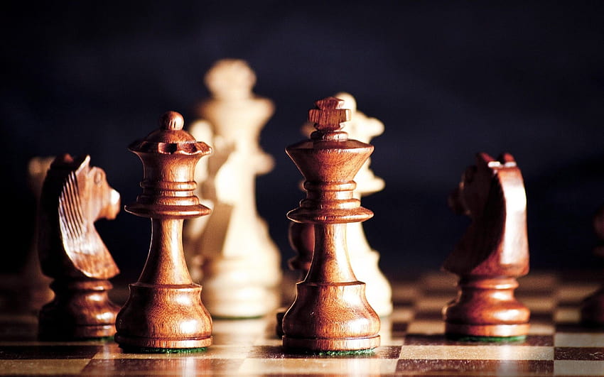 Wallpaper macro, horse, the game, chess, Board, figure, black background,  king for mobile and desktop, section разное, resolution 1920x1080 - download