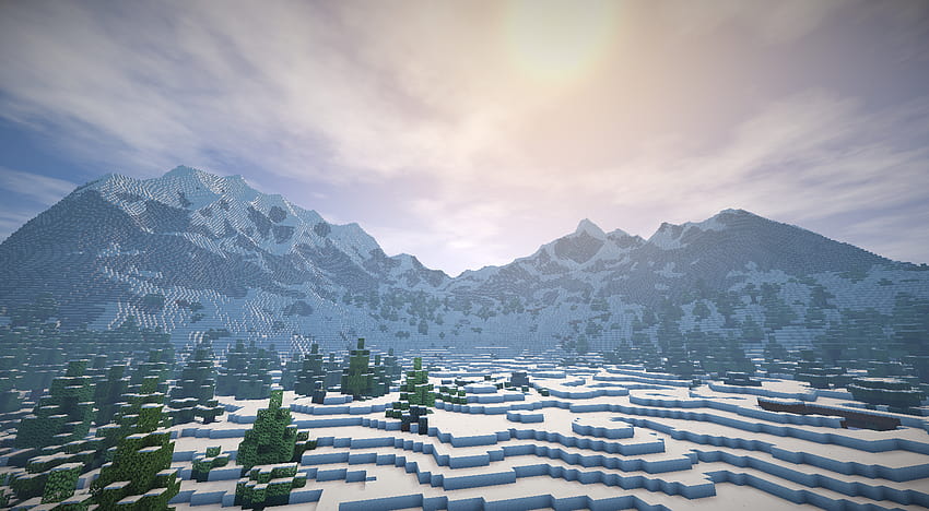 Fond D Écran Minecraft Paysage, Minecraft-Schnee HD-Hintergrundbild
