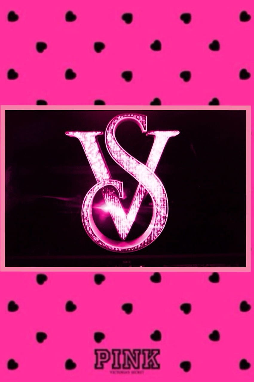 Victoria Secret Pink, logo merah muda wallpaper ponsel HD