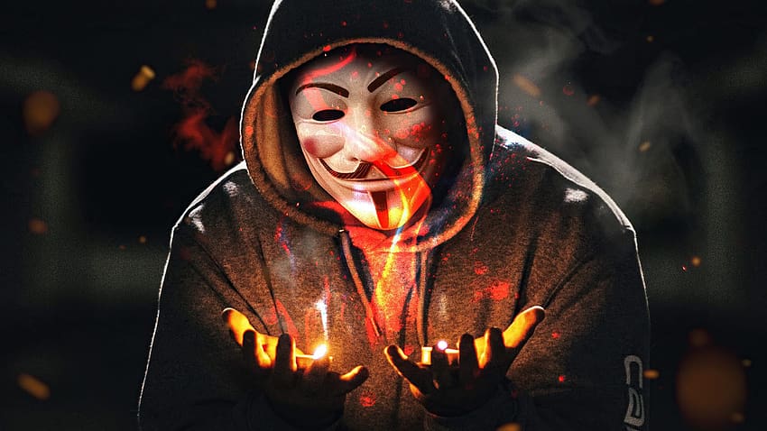 anonymous, hand HD wallpaper