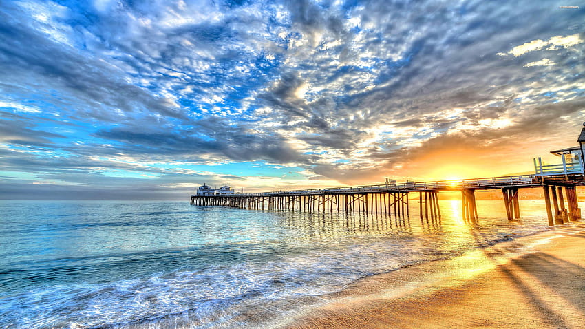 Ultra Pier Full, silk sunset HD wallpaper | Pxfuel