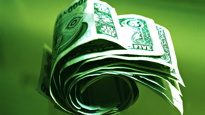 Close, green money HD wallpaper