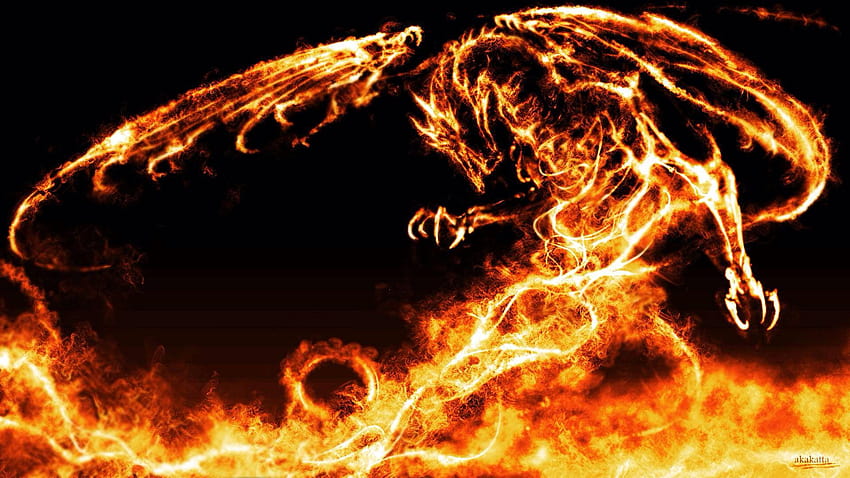 6 Flaming Dragon, dragon scales HD wallpaper