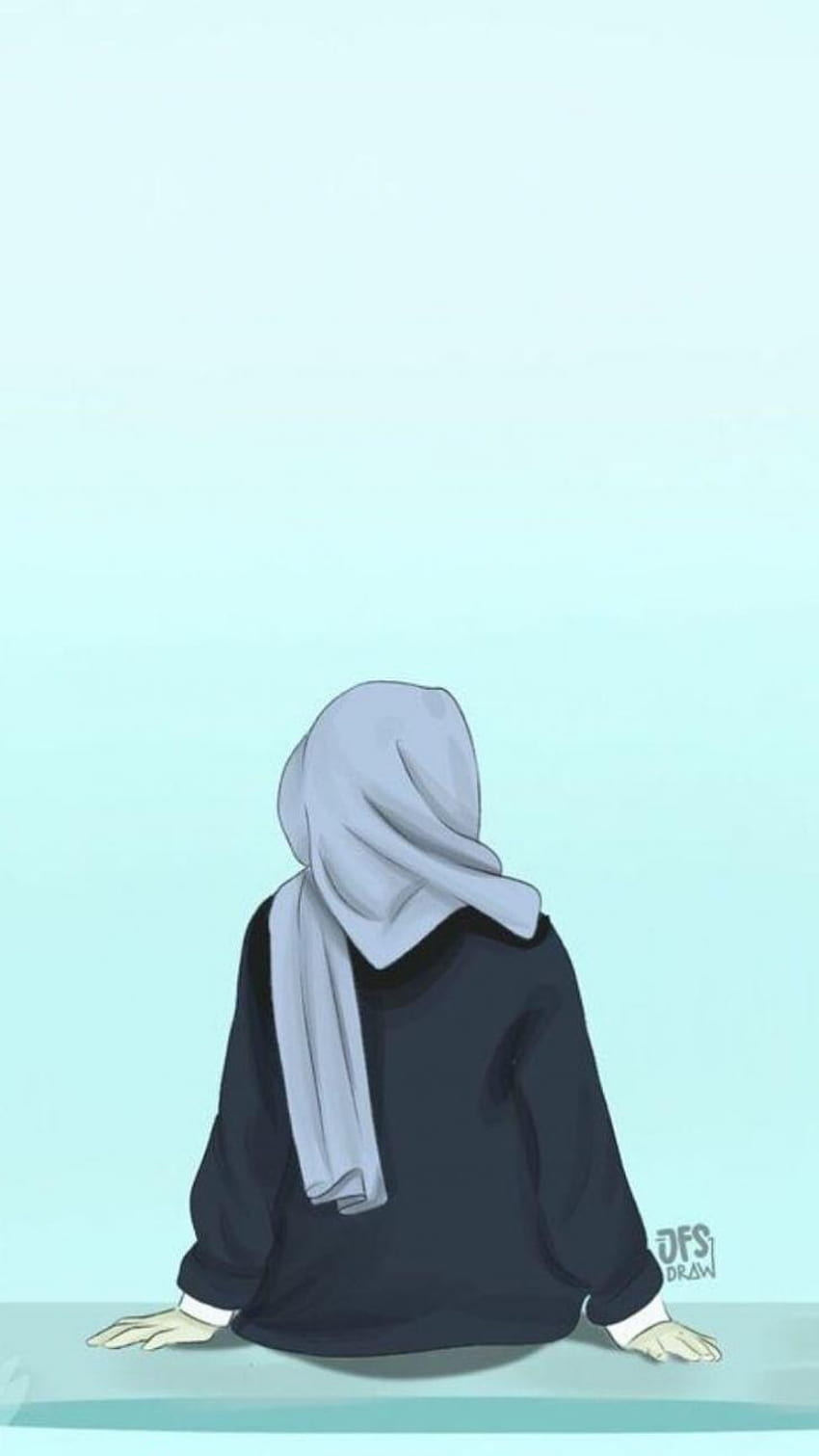 : Estética, Garota, Hijab, garota estética hijab Papel de parede de celular HD