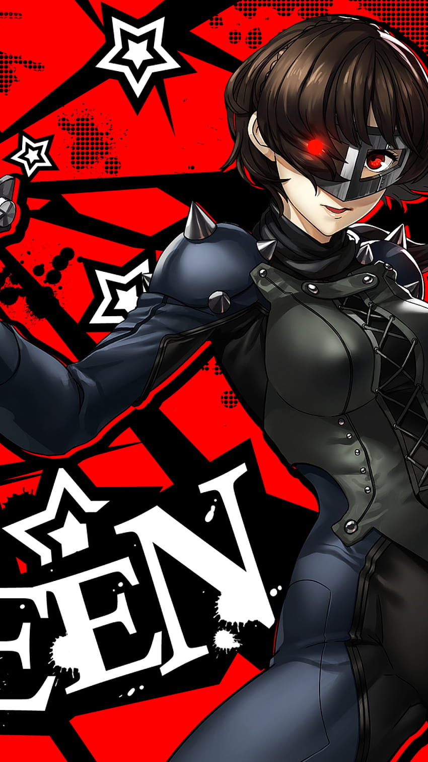 1080x1920 Persona 5, Niijima Makoto, Queen, Bodysuit, Mask, Red Eyes, Anime Style Games for iPhone 8, iPhone 7 Plus, iPhone 6+, Sony Xperia Z, HTC One, makoto niijima iphone HD phone wallpaper