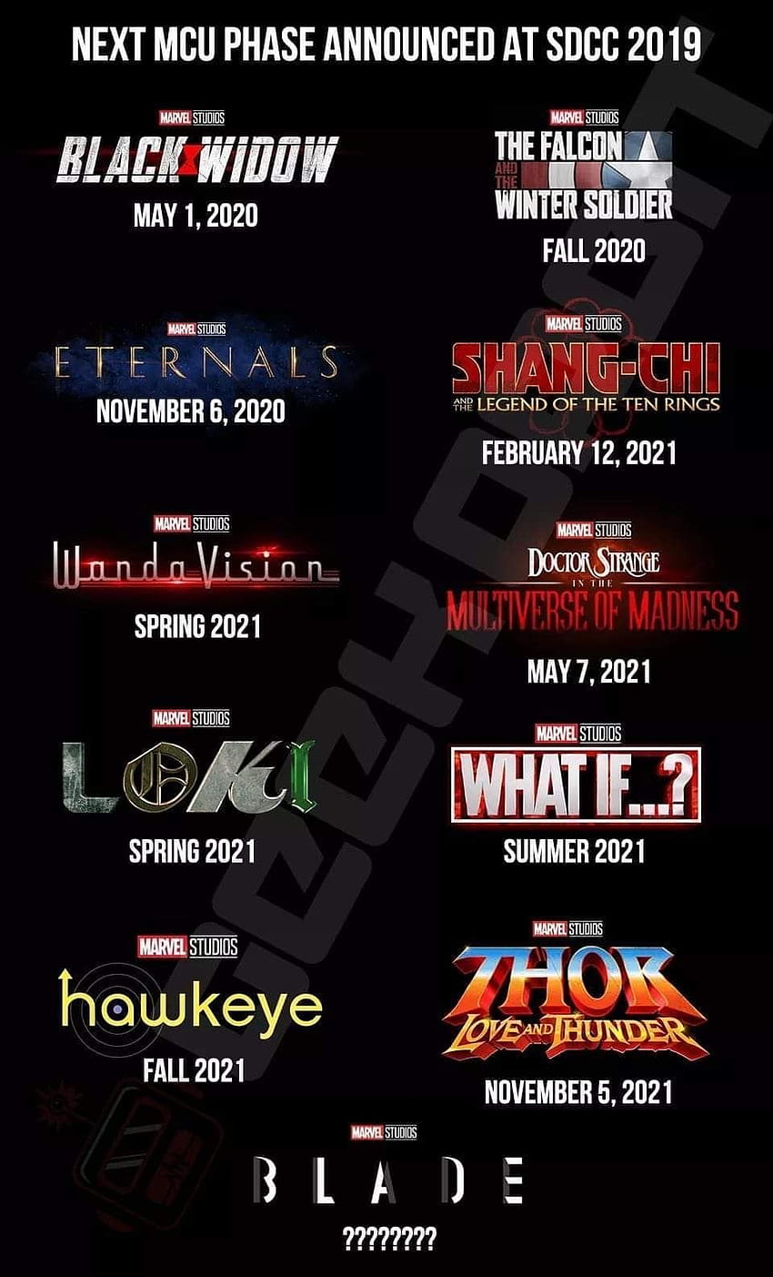 The next MCU movies With New avengers movie Marvel [960x1584] for your , Mobile & Tablet, marvel 2021 HD phone wallpaper