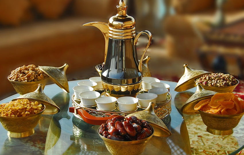 glass, table, cups, Iftar , section еда HD wallpaper