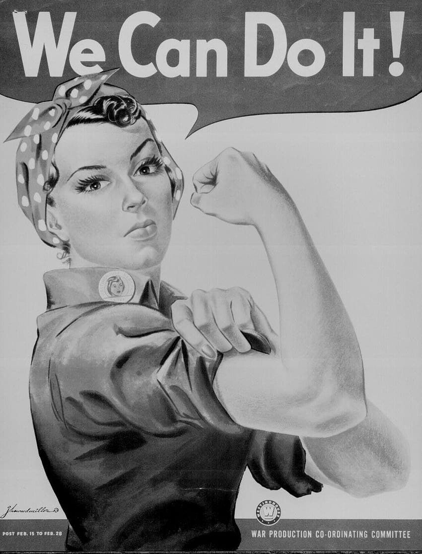 Incredible Poster Of Rosie The Riveter And Cool Ideas Of The World HD phone wallpaper