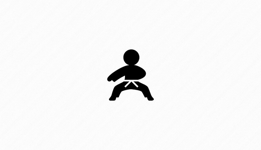 karate, fighting stickman HD wallpaper