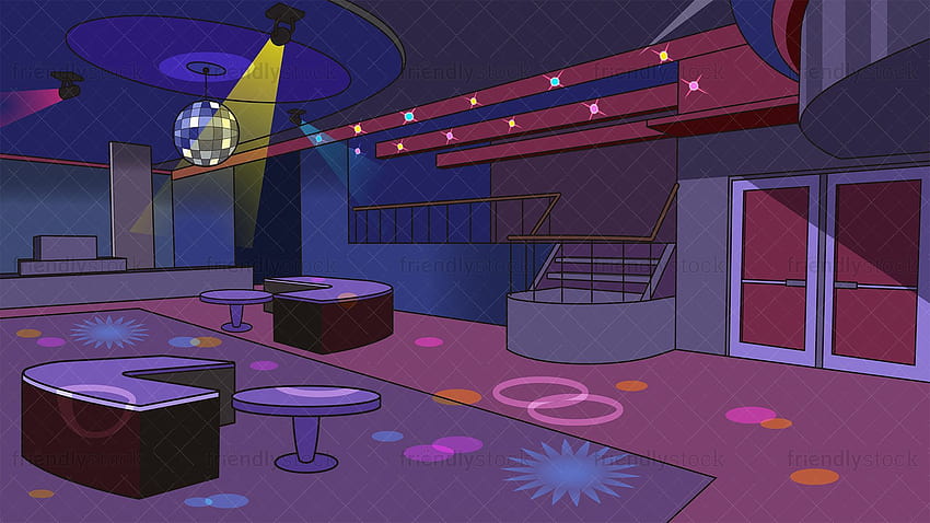 Disko Gece Kulübü Dans Pisti Arka Planları Çizgi Film Vektörü Klipsi, odamda dans ediyor HD duvar kağıdı