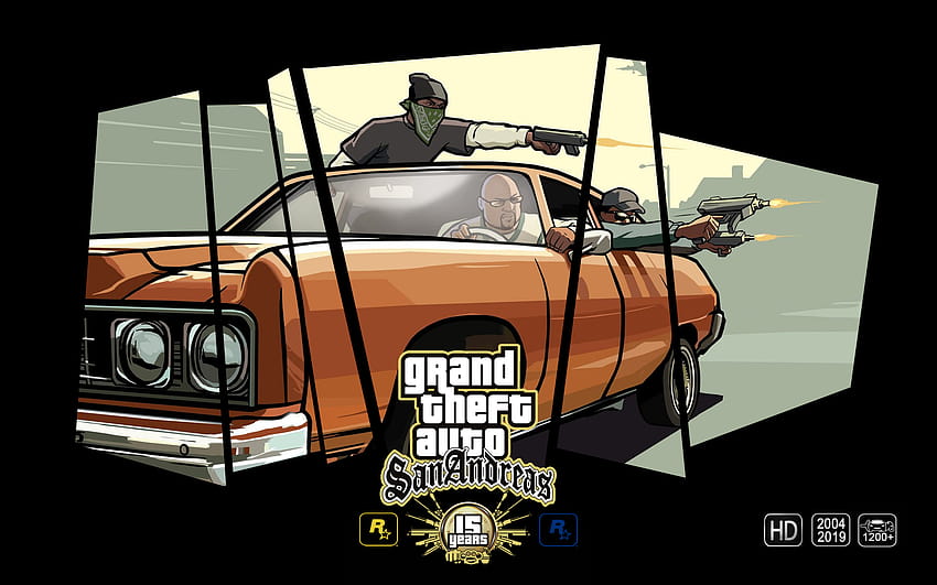 : Grand Theft Auto, GTA San Andreas, Games posters, GTA anniversary, video games 1920x1200, gta poster HD wallpaper