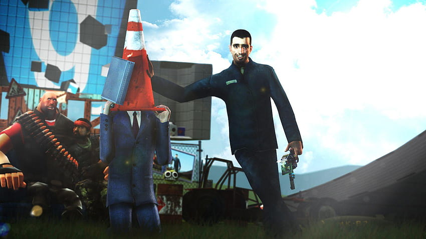 Gman with cone hat, garrys mod HD wallpaper | Pxfuel