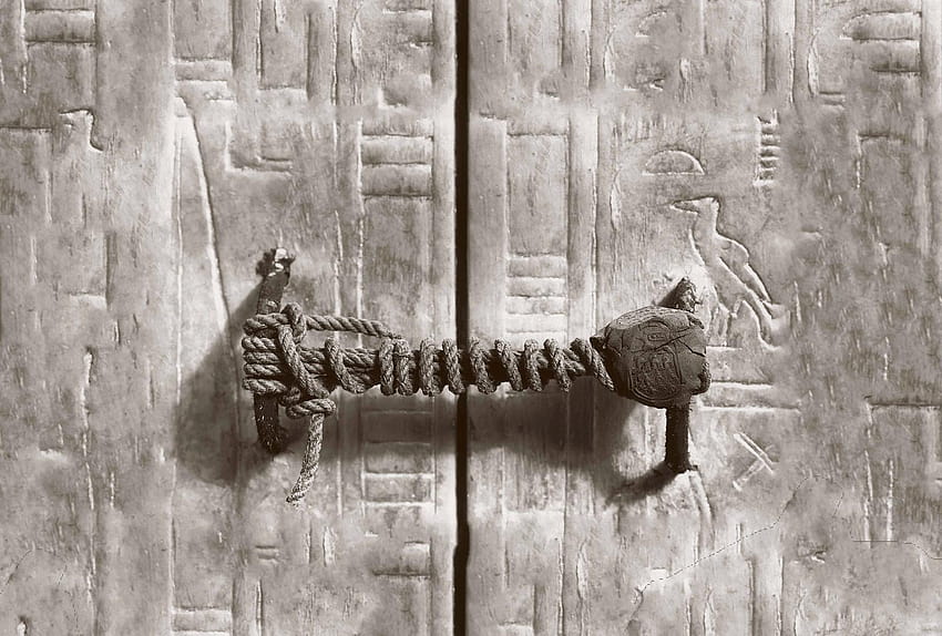 Eserler Müzesi: Tutankhamun'un mezarı üzerindeki mührü kırmak HD duvar kağıdı