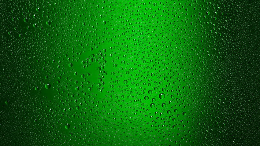 Wasserpunkte aus grünem Glas, einfarbig HD-Hintergrundbild