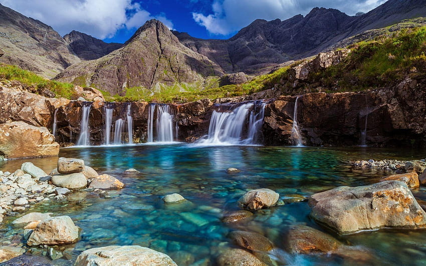 Fairy Pools Insel Skye Schottland Für Dekstop HD-Hintergrundbild
