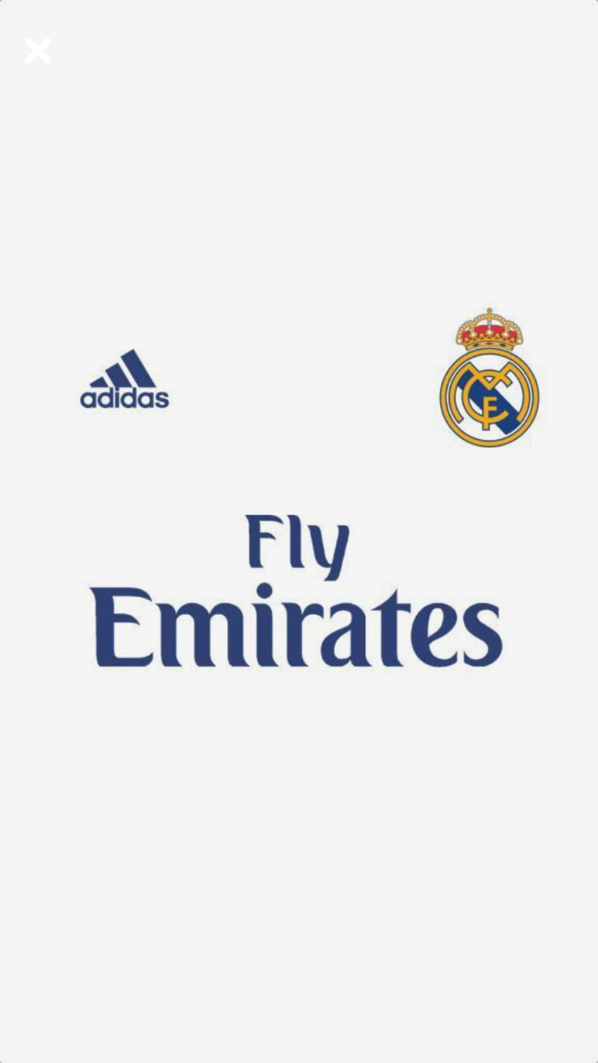 Juan Miguel Vera no Real Madrid, logotipo da Fly Emirates Papel de parede de celular HD