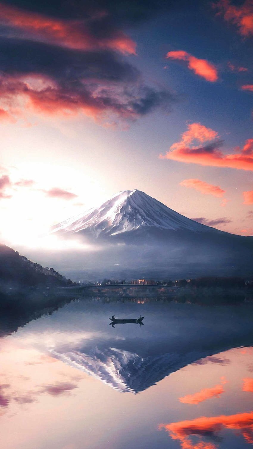 Fuji Dağı iPhone, dağ mobil HD telefon duvar kağıdı