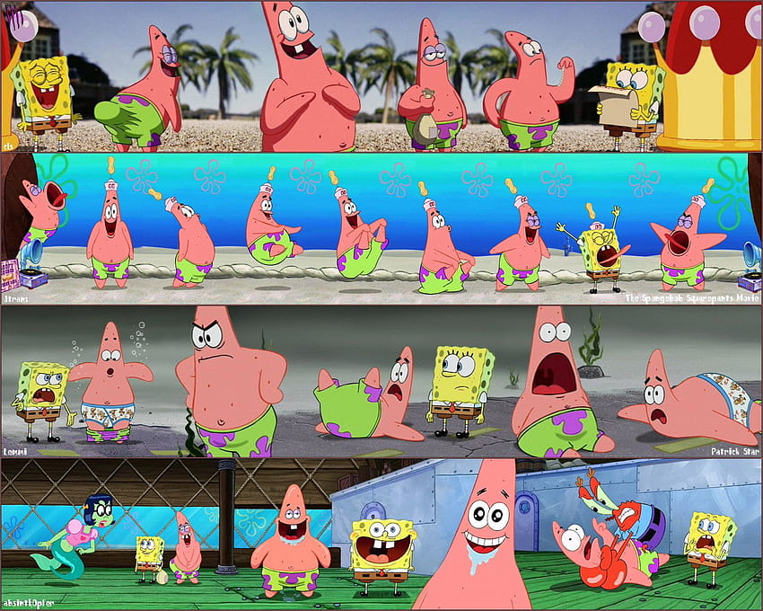 Spongebob And Patrick Star Is The Best Friend Playing HD wallpaper