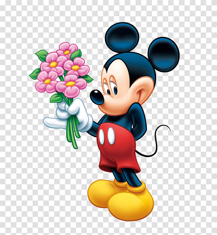 Myszka Miki na iPhone'a, zabawka, kwiatowy wzór Przezroczysty Png – Pngset Tapeta na telefon HD