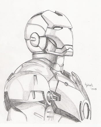 How to Draw a Iron man step by step - [10 EASY Phase] + [Video]-saigonsouth.com.vn