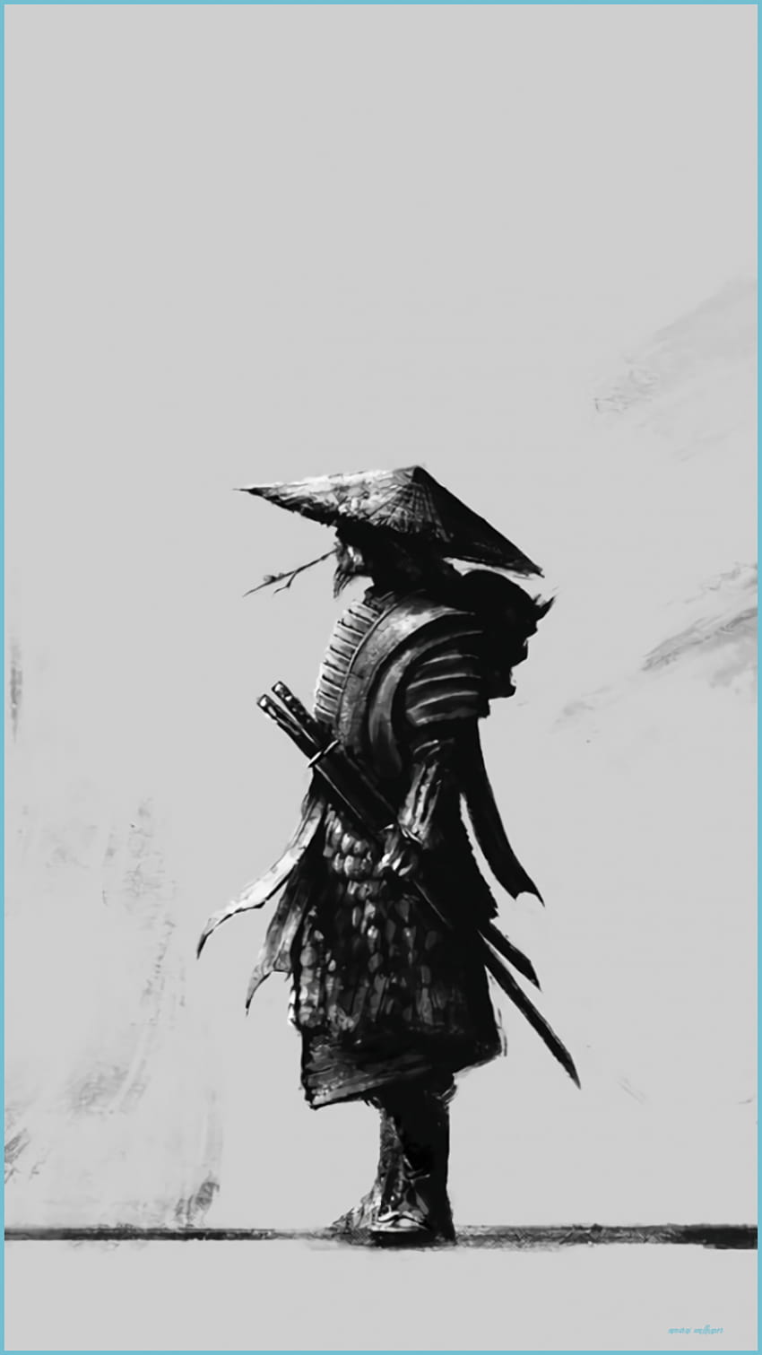 Ronin Samurai, Samurai und Rabe HD-Handy-Hintergrundbild