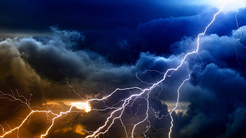 Небе: Облаци Небе Буря Природа Светкавица Гръмотевична буря Дъжд, облак мобилен HD тапет