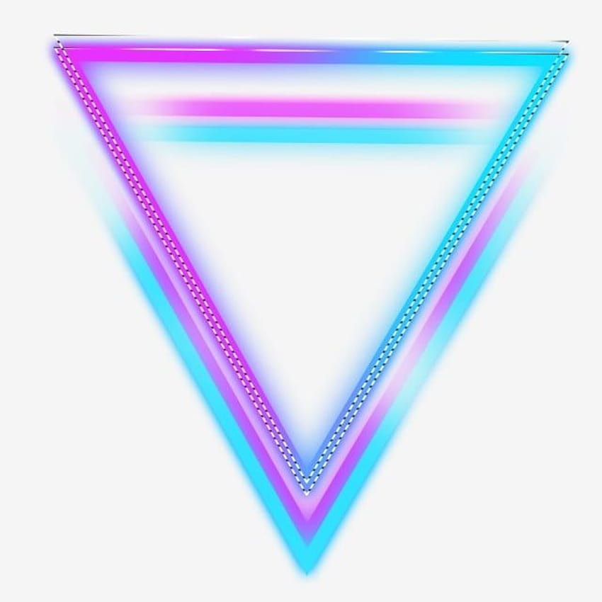 三角形のネオンカラーが光る, 三角形, ネオン, カラーイルミネーション HD電話の壁紙