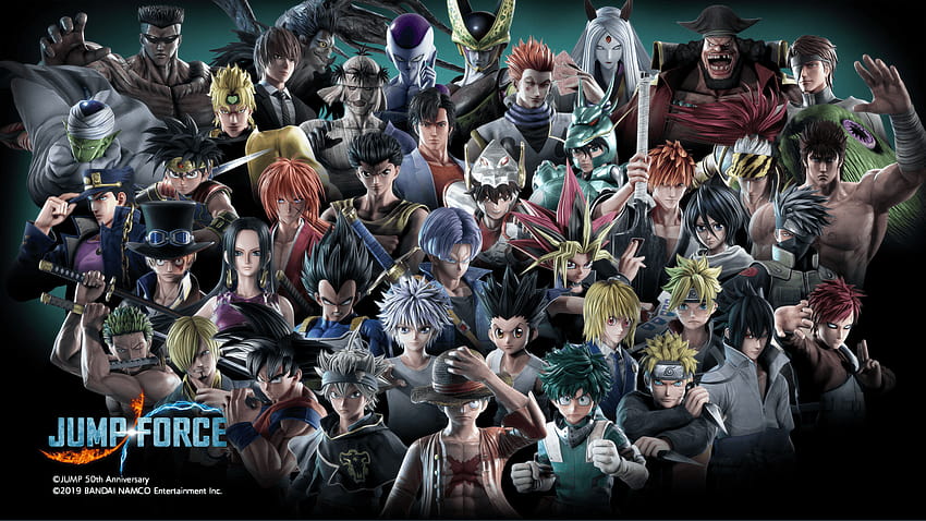 Jump Force all characters so far by SuperSaiyanCrash on DeviantArt