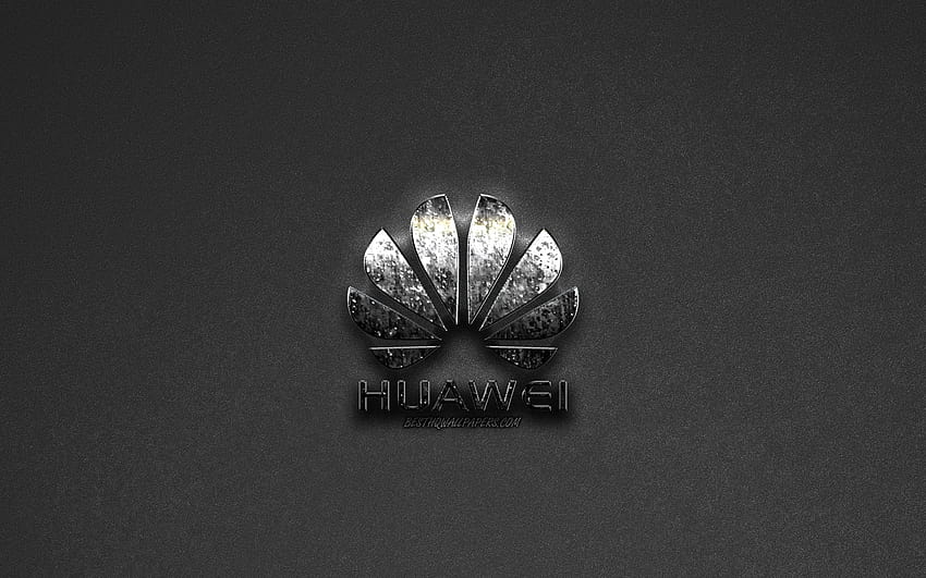 Huawei Logo, gray background, metallic logo HD wallpaper | Pxfuel