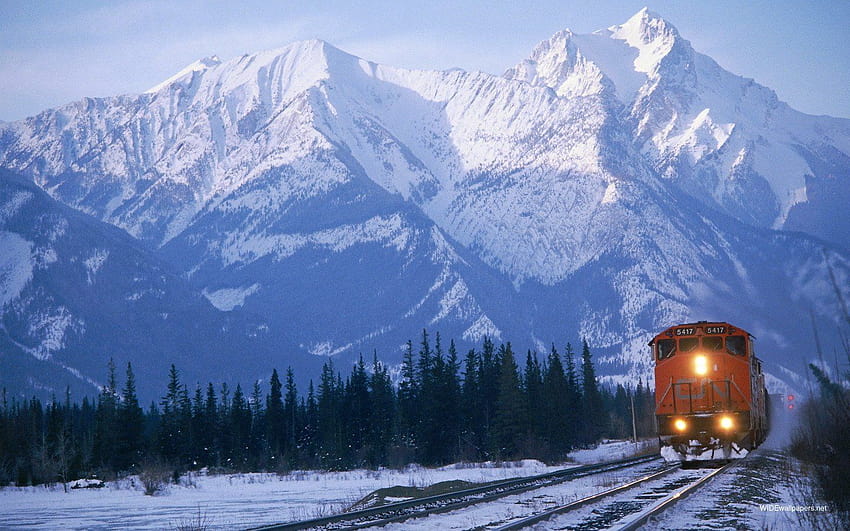 Vehicles Train Mountain Snow, train in winter HD wallpaper | Pxfuel