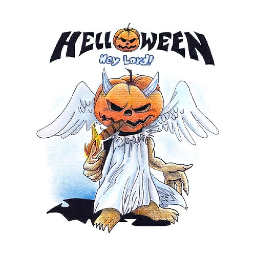Тениска Helloween Hey Lord Band HD тапет за телефон