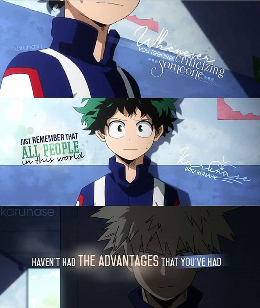 3 Inspirational Quotes From My Hero Academia, deku quotes HD phone ...