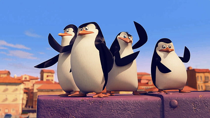 The Penguins Of Madagascar Group, filme madagascar papel de parede HD