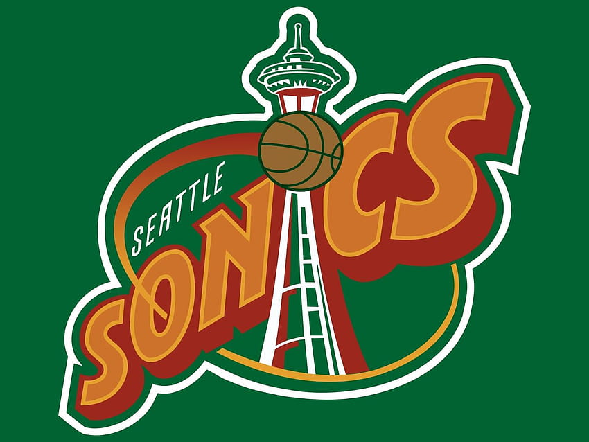 на логото на Seattle Supersonics HD тапет